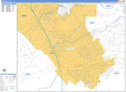 Temecula Wall Map Basic Style 2026