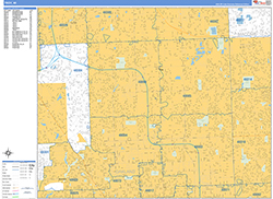 Troy Wall Map Basic Style 2026