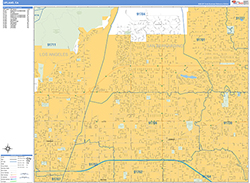 Upland Wall Map Basic Style 2026