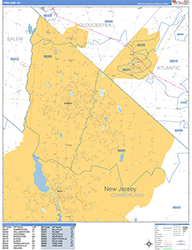 Vineland Wall Map Basic Style 2026