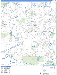 Wheaton Wall Map Basic Style 2026