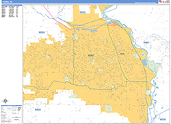 Yakima Wall Map Basic Style 2026