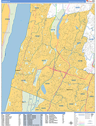 Yonkers Wall Map Basic Style 2026