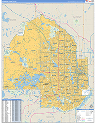 Hennepin County Wall Map Basic Style 2026