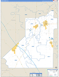 Kings County Wall Map Basic Style 2026