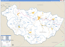 Mcdowell Basic<br>Wall Map