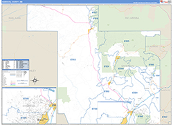 Sandoval County Wall Map Basic Style 2026