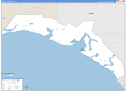 YakutatBorough (County), AK Wall Map Zip Code Basic Style 2026
