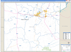 Farmington Metro Area Wall Map Basic Style 2026