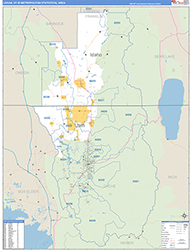 Logan Metro Area Wall Map Basic Style 2026