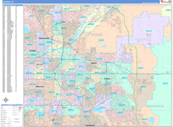 Denver Colorado Zip Code Maps (Color Cast Style) - ZIPCodeMaps.com