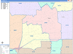 Alhambra Wall Map Color Cast Style 2026