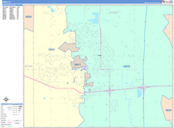 Ames Wall Map Color Cast Style 2026