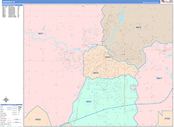 Anderson Wall Map Color Cast Style 2026