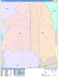 Ankeny Wall Map Color Cast Style 2026
