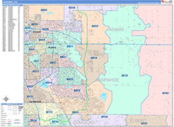 Aurora Wall Map Color Cast Style 2026