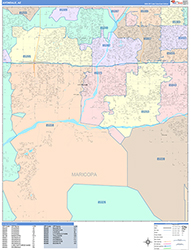 Avondale Wall Map Color Cast Style 2026