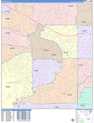 Beaverton Wall Map Color Cast Style 2026