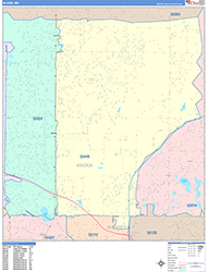 Blaine Wall Map Color Cast Style 2026