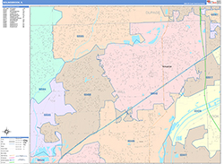 Bolingbrook Wall Map Color Cast Style 2026