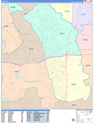 Bowie Wall Map Color Cast Style 2026