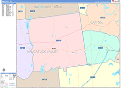 Bristol Wall Map Color Cast Style 2026