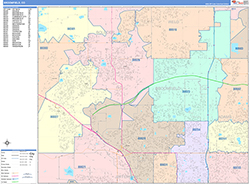 Broomfield Wall Map Color Cast Style 2026