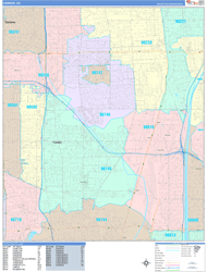 Carson Wall Map Color Cast Style 2024