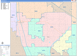 Cerritos Wall Map Color Cast Style 2026