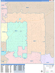 Clovis Wall Map Color Cast Style 2026