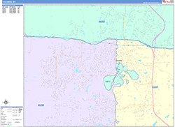 Columbia Wall Map Color Cast Style 2026