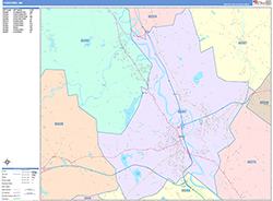 Concord Wall Map Color Cast Style 2026