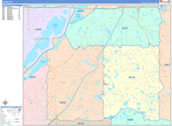 Eagan Wall Map Color Cast Style 2026