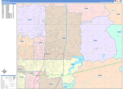 Edmond Wall Map Color Cast Style 2026