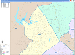Germantown Wall Map Color Cast Style 2026