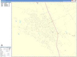 Gilroy Wall Map Color Cast Style 2026