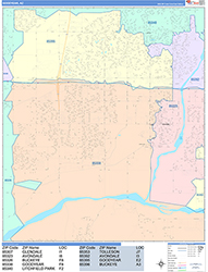 Goodyear Wall Map Color Cast Style 2026