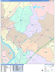 Hamilton Wall Map Color Cast Style 2026