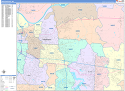 Independence Wall Map Color Cast Style 2026