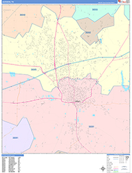 Jackson Wall Map Color Cast Style 2026