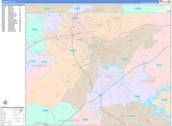 Kingsport Wall Map Color Cast Style 2025