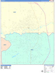 Kokomo Wall Map Color Cast Style 2026