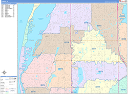 Largo Wall Map Color Cast Style 2026