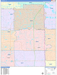 Lauderhill Wall Map Color Cast Style 2026
