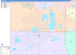 Loveland Wall Map Color Cast Style 2025