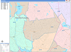 Malden Wall Map Color Cast Style 2026