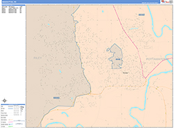 Manhattan Wall Map Color Cast Style 2026