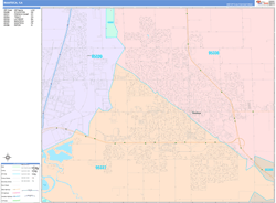 Manteca Wall Map Color Cast Style 2024