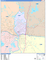 Monroe Wall Map Color Cast Style 2026