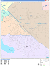 Nampa Wall Map Color Cast Style 2026